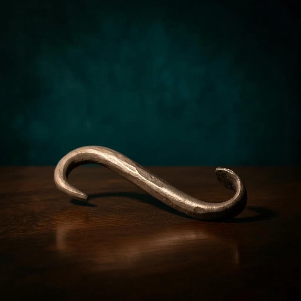 11 Hand-Forged Iron S-Hooks | Antique Industrial Wall Hangers - The Relic Detail