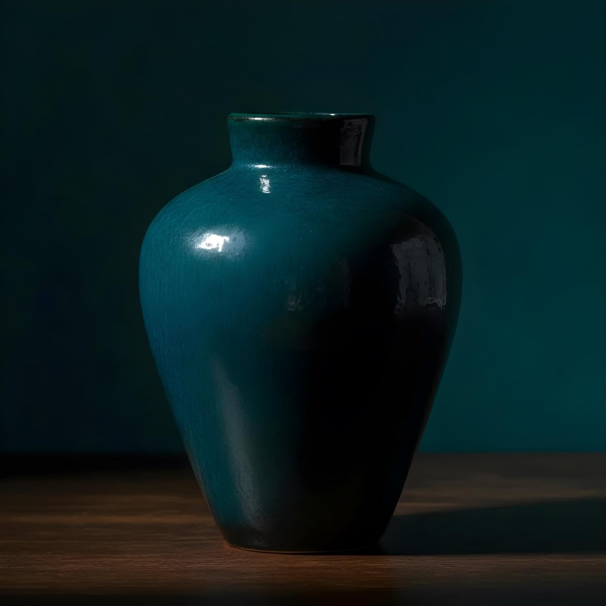 Antique Chinese Earthenware Vase Green Glazed Pottery 1920s Asian Decor Vessel Collectible Art Piece - The Relic Detail