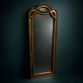 Antique English Giltwood Mirror: Art Nouveau Wall Decor Circa 1890-1910 - The Relic Detail