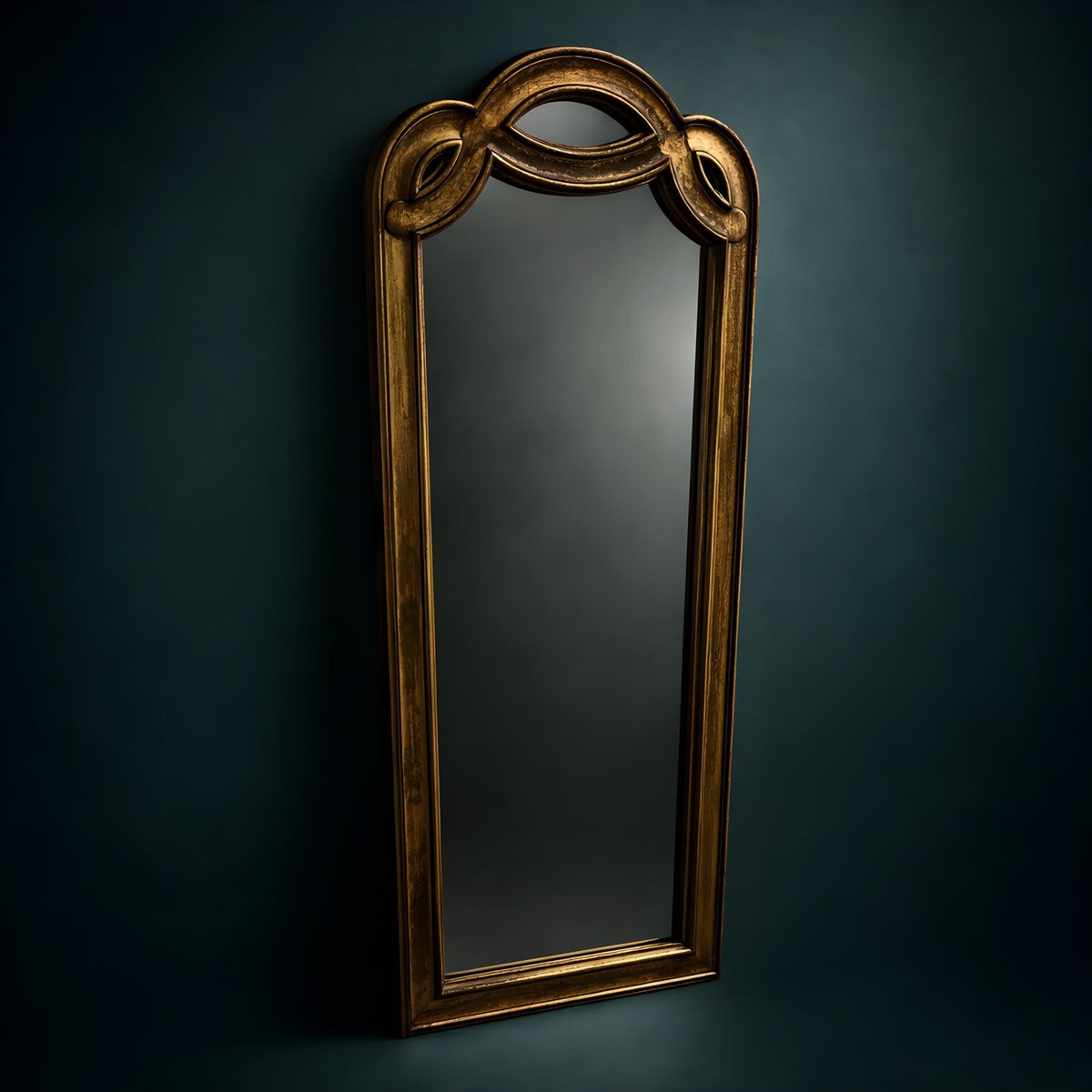 Antique English Giltwood Mirror: Art Nouveau Wall Decor Circa 1890-1910 - The Relic Detail