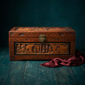 Antique Hand-Carved Rosewood Asian Trunk - The Relic Detail