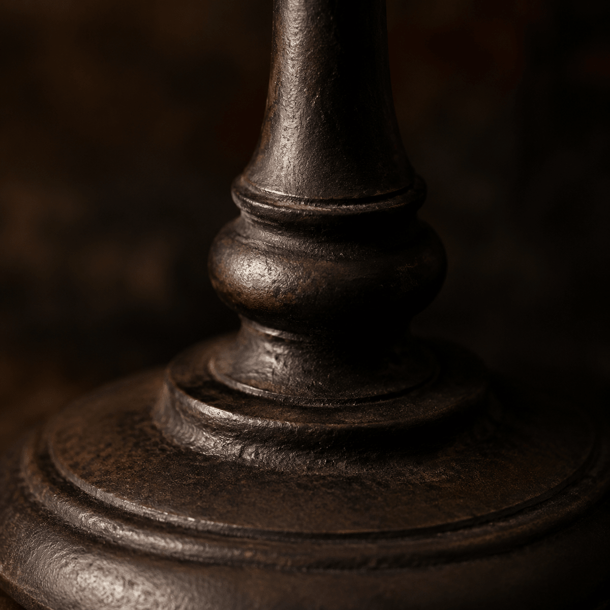 Antique Wood Hand-Carved Candlestick Holders Victorian Gothic Decor - The Relic Detail