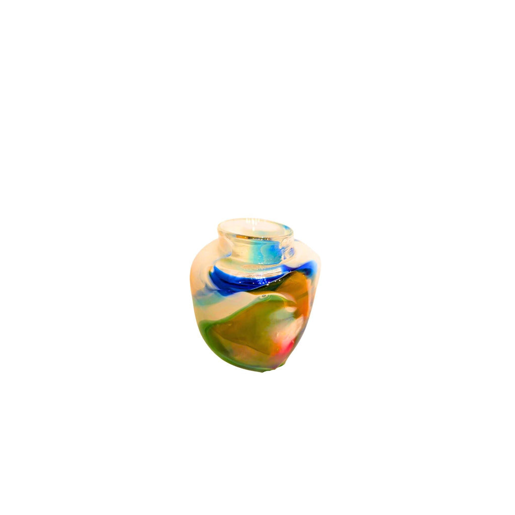 Art Glass Mini Vase, Murano Small Decorative Bud Vessel - The Relic Detail