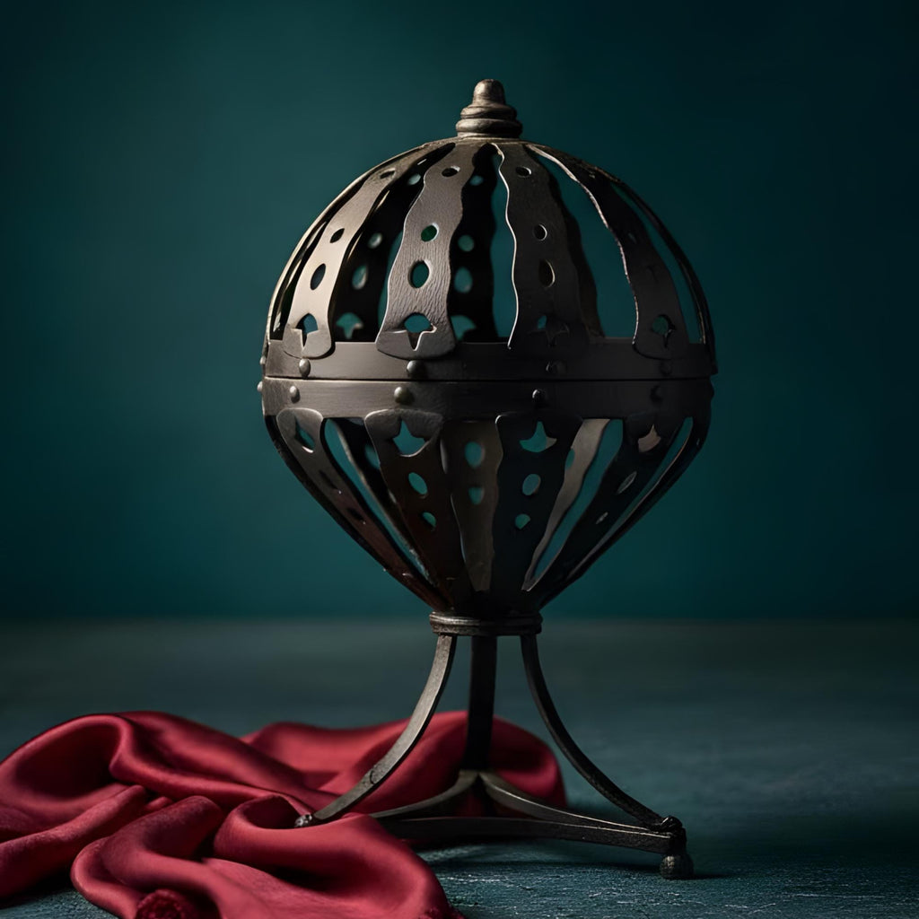 Forged Metal Candleholder Rustic Handcrafted Industrial Decor Blacksmith Artisan Table Centerpiece - The Relic Detail