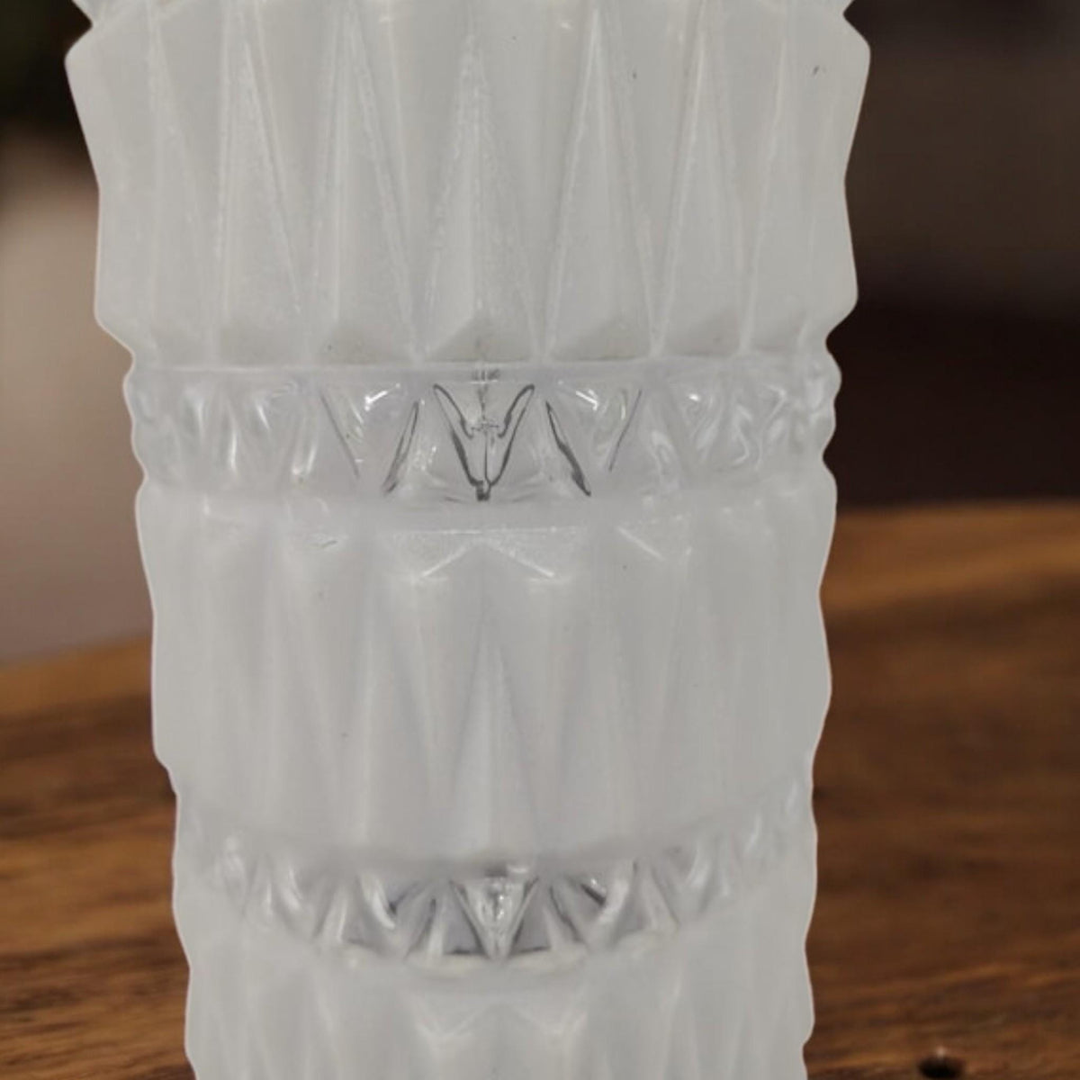 Frosted Glass, Vintage Brass & Crystal Vintage Table Lamp, 29 in. - The Relic Detail