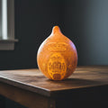 Grizzly Bear Carved Gourd: Handcrafted Rustic Nature Sculpture - The Relic Detail