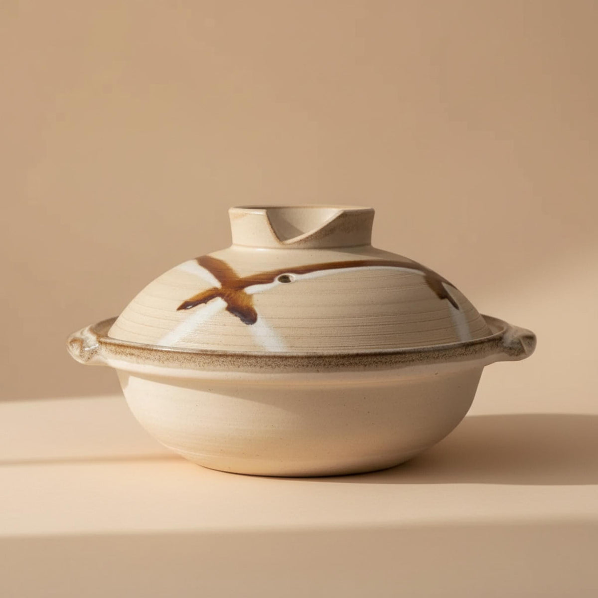 Handmade Japanese Donabe Clay Pot - Authentic Stoneware Ceramic Cooking Vessel for Traditional Asian Cuisine - The Relic Detail