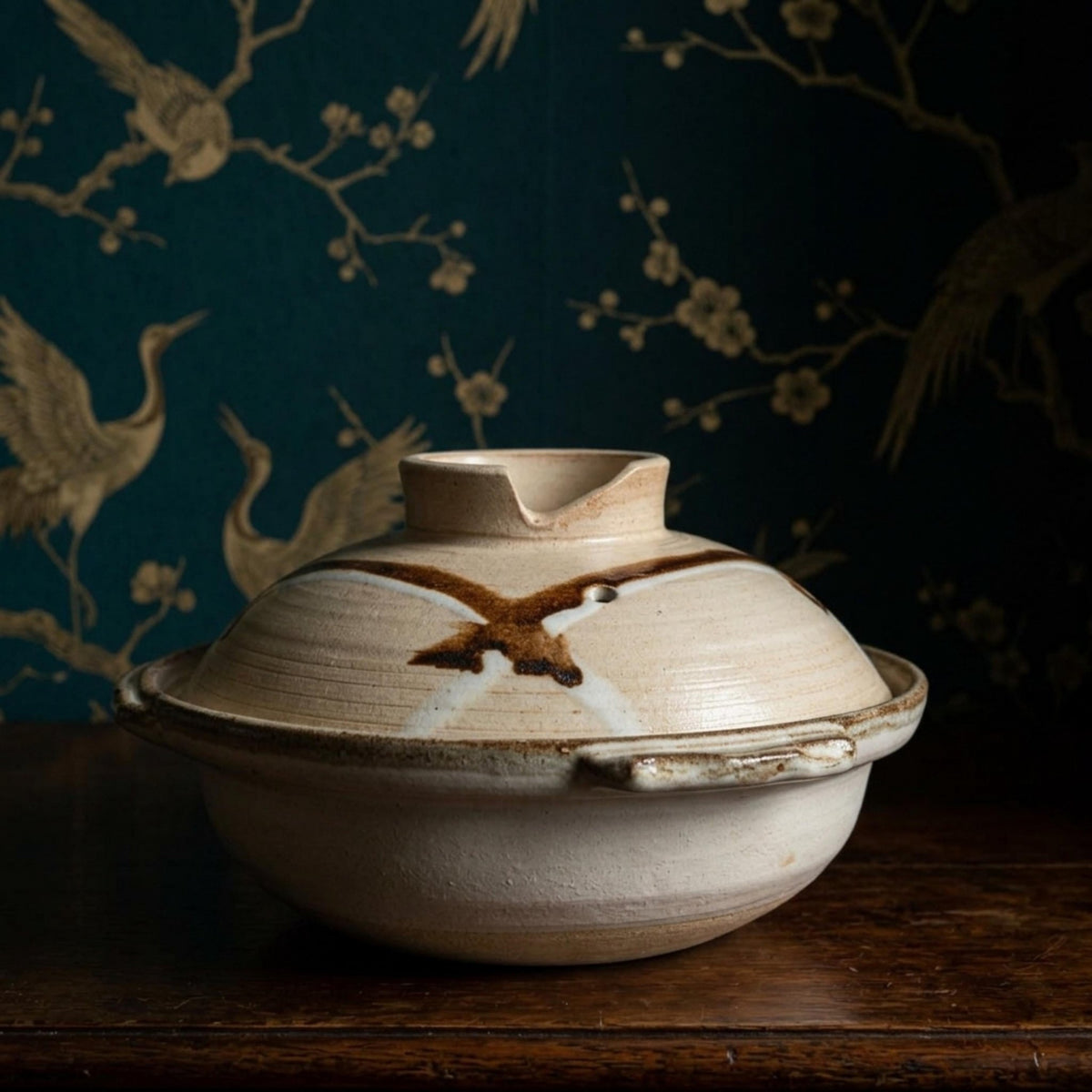 Handmade Japanese Donabe Clay Pot - Authentic Stoneware Ceramic Cooking Vessel for Traditional Asian Cuisine - The Relic Detail