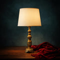 Mid-Century Brass Filigree Asian Design Lamp - The Relic Detail