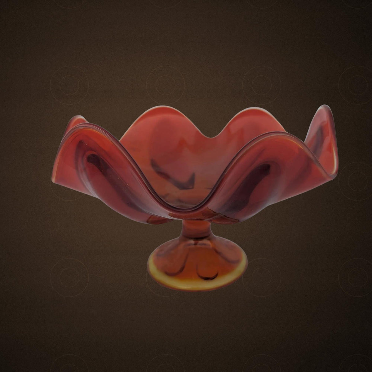 Murano Glass No. 255 Mid-Century Specimen in Translucent Clementine - The Relic Detail