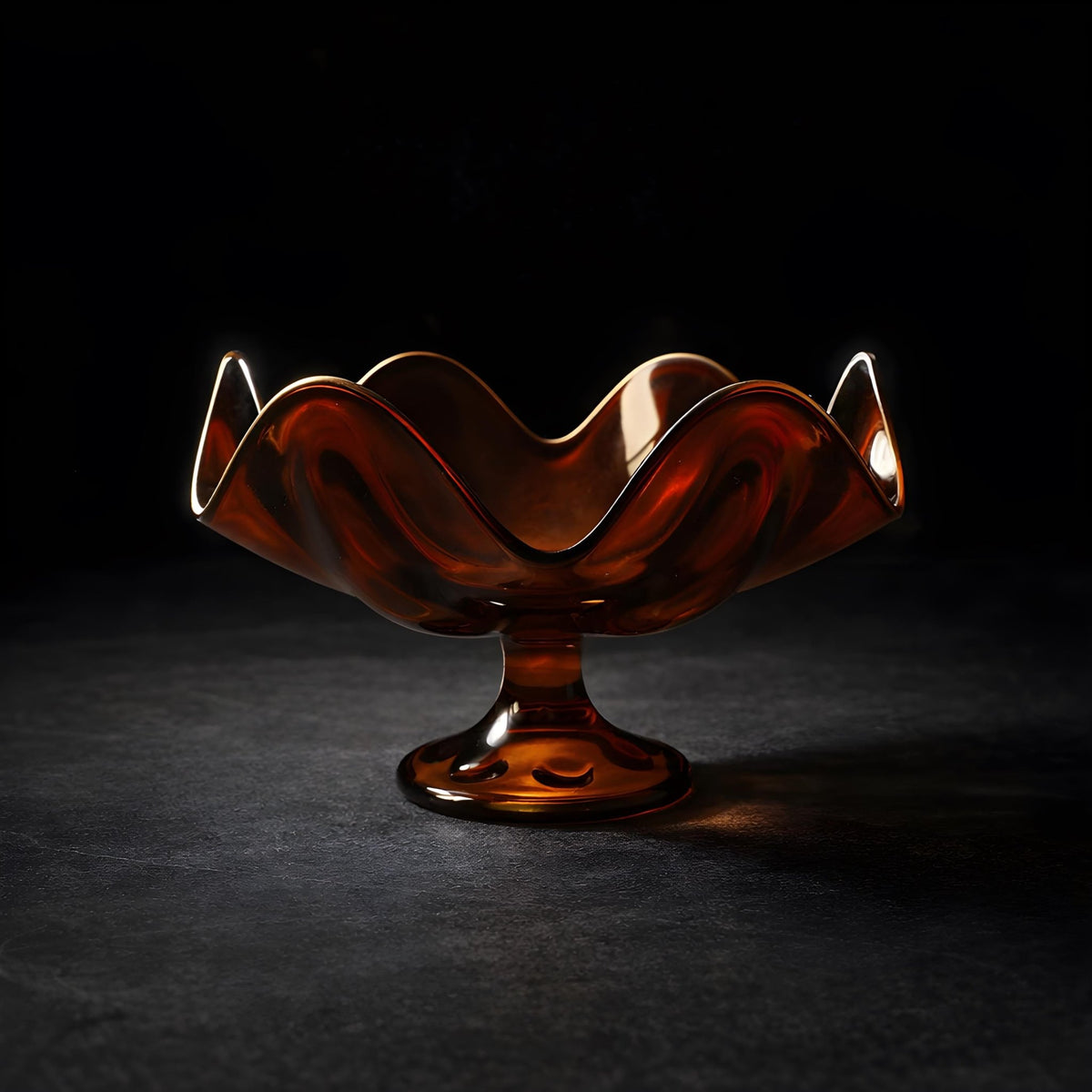 Murano Glass No. 255 Mid-Century Specimen in Translucent Clementine - The Relic Detail