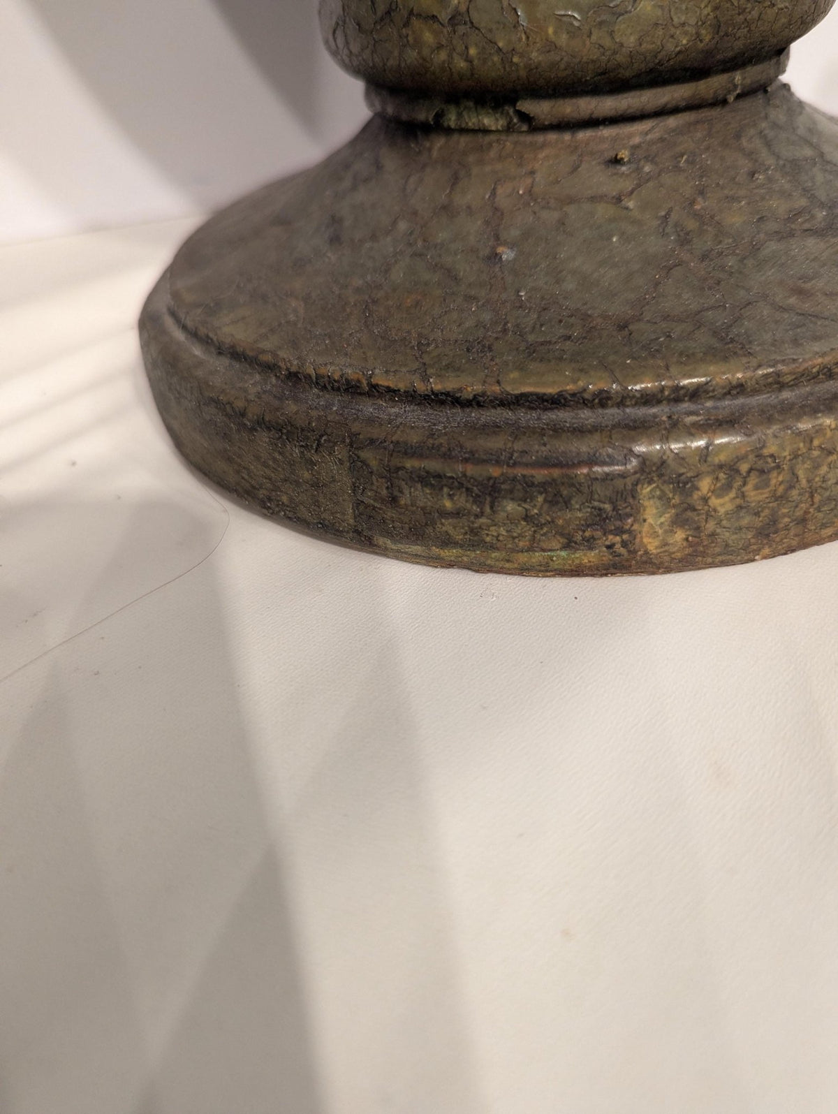 Pair of Olive Green Urn-Style Table Lamps, 29 in. - The Relic Detail
