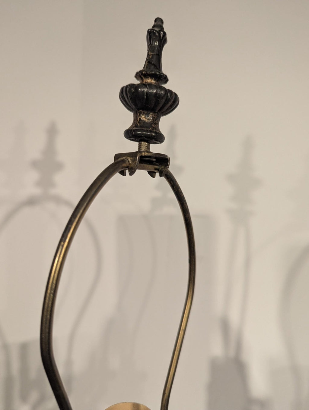 Pair of Olive Green Urn-Style Table Lamps, 29 in. - The Relic Detail