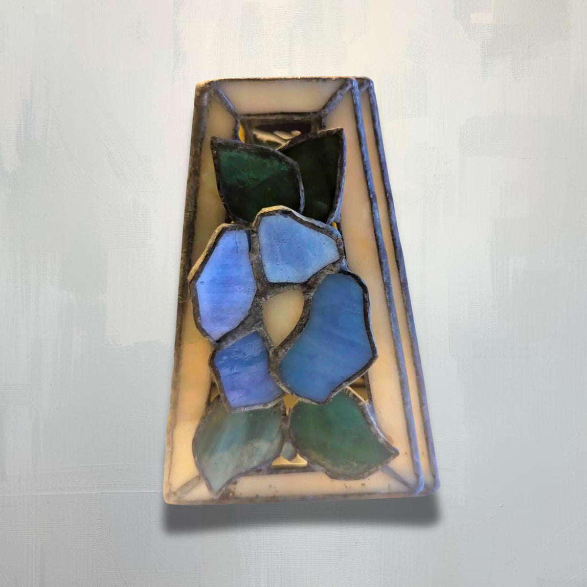 Small Floral Stained Glass Lamp Shade, 6 x 4 in. - The Relic Detail