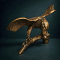 Solid Brass Eagle Sculpture | Vintage Desk Accent | The Relic Detail - The Relic Detail
