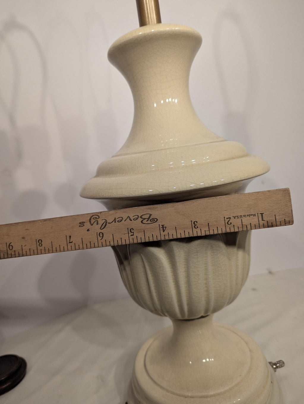 White Textured Ceramic Table Lamp, 28 in. - The Relic Detail