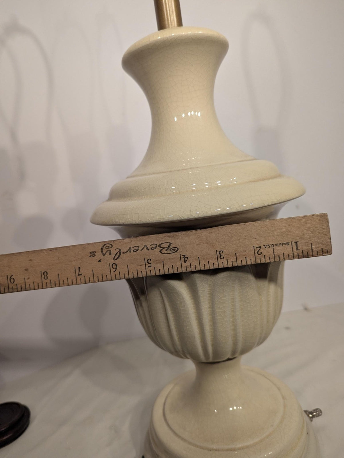White Textured Ceramic Table Lamp, 28 in. - The Relic Detail