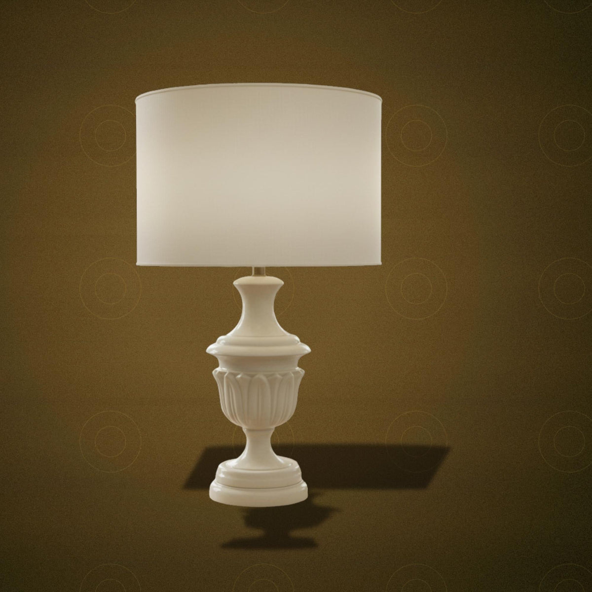 White Textured Ceramic Table Lamp, 28 in. - The Relic Detail